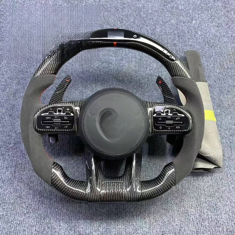 For Mercedes-Benz carbon fiber steering wheel modification assembly upgrade, cross-border supply, Foreign trade factory
