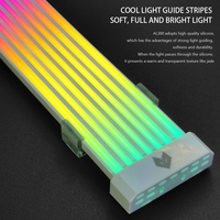 COOLMOON AOSOR Flexible Light Bar PC Backlight Flexible Lamp Strip 5V ARGB Aura Sync Flexible LED Light DIY for 8P Graphics Card