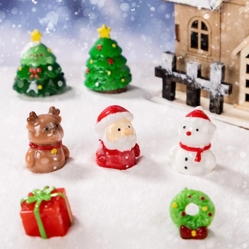 1pc Mini Christmas Ornaments Cute Santa Claus Decoraiton 2025 Christmas Desk Accessorie New Year Decoraiton New Year Gifts