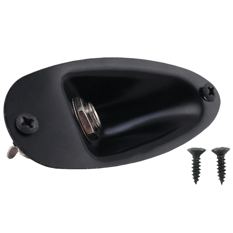 A57T Schwarz Boot Stil 1/4 zoll Gitarre Pickup Ausgang Eingang Jack Steckdose Für Fd Strat Gitarre