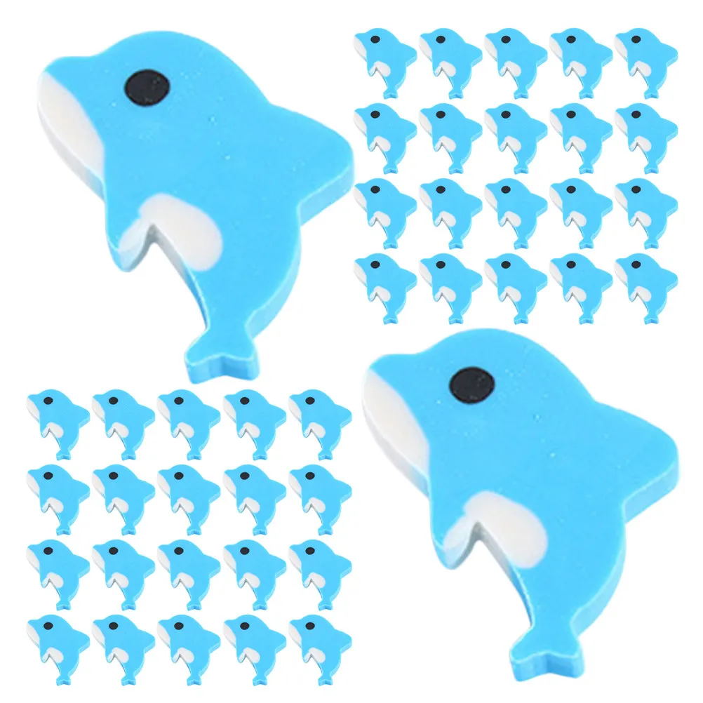 150 gommes en forme de dauphin mignonnes, mini gommes en forme d'animaux marins pour fournitures scolaires, récompenses de classe, cadeaux de fête