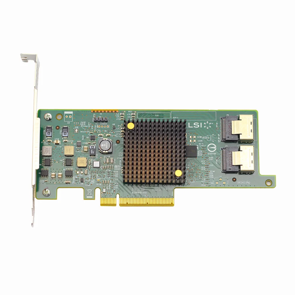 027NFF 27NFF 03GY7Y 3GY7Y FOR Dell LSI SAS 9207-8i 6GB SAS PCIE Array Card HBA for ESXI Black Qunhui NAS SAS IT Passthrough Card