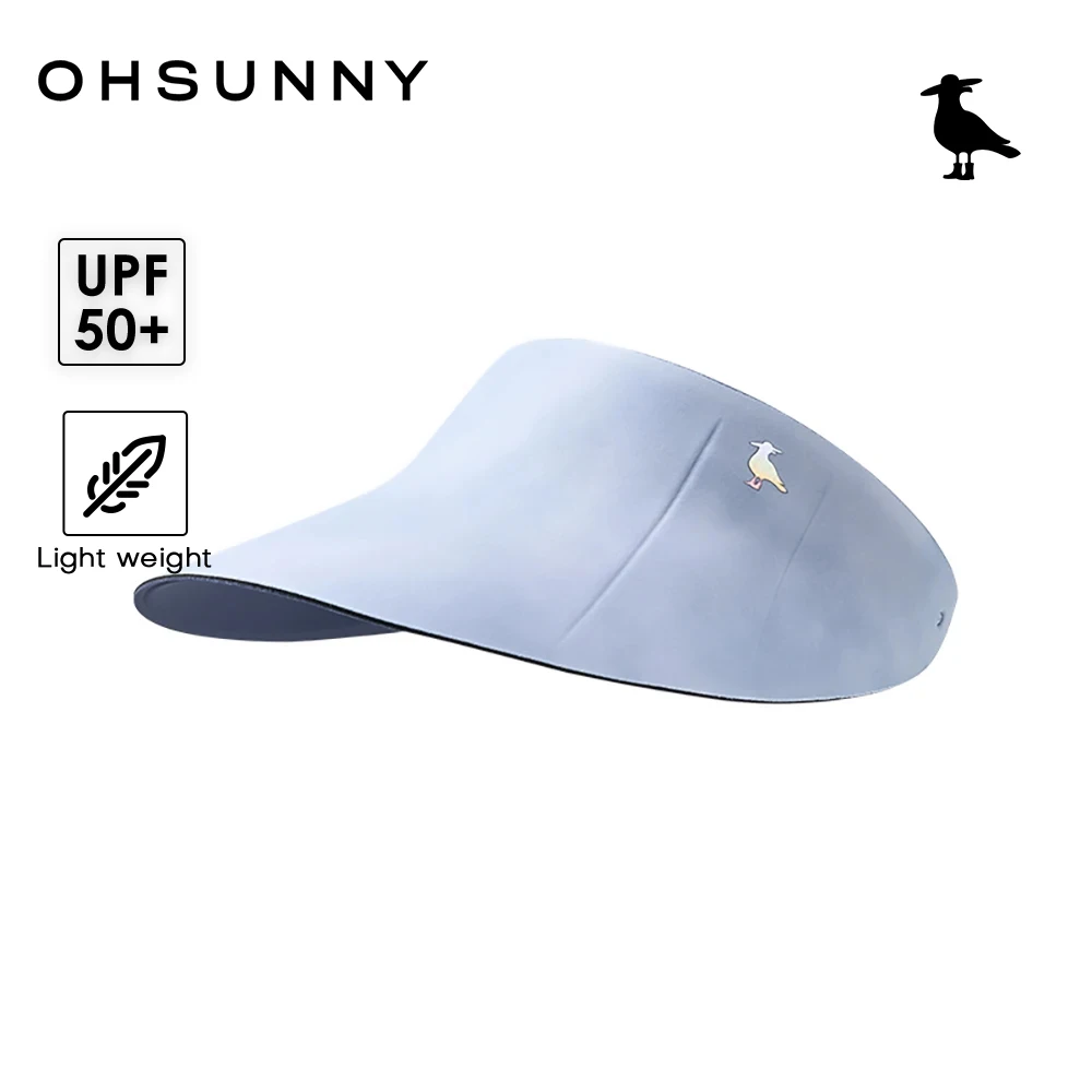 

OHSUNNY Beach Caps Kids Children Summer Colored Sun Visor Hats,Outdoor Reversible Wide Brime Sunhats for Boys Girls ,UPF50+
