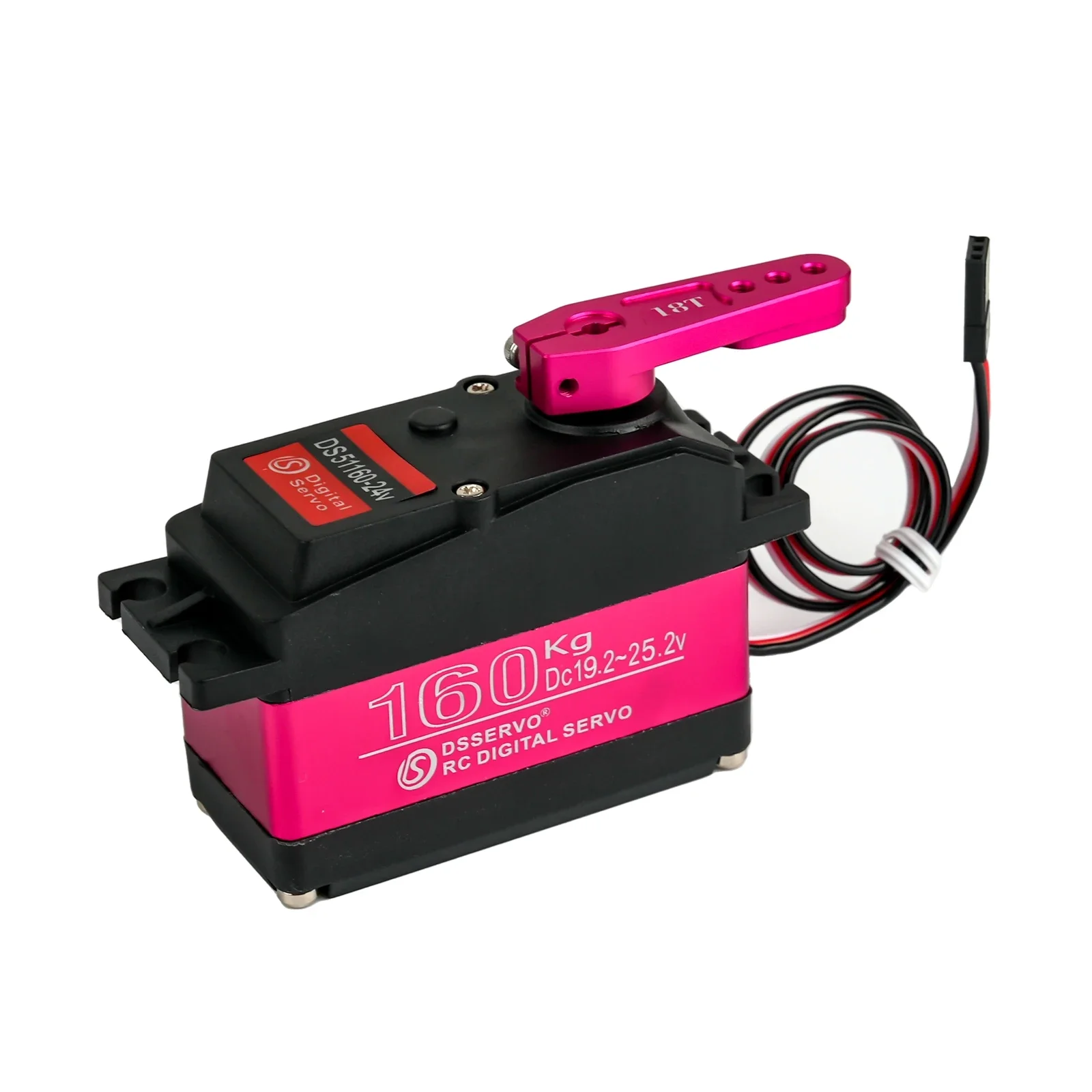 160KG DS51160-24V Robotic Digital Servo Motor Metal Gear 270°/180° High Torque Power Function DIY Parts For RC Climbing Vehicle