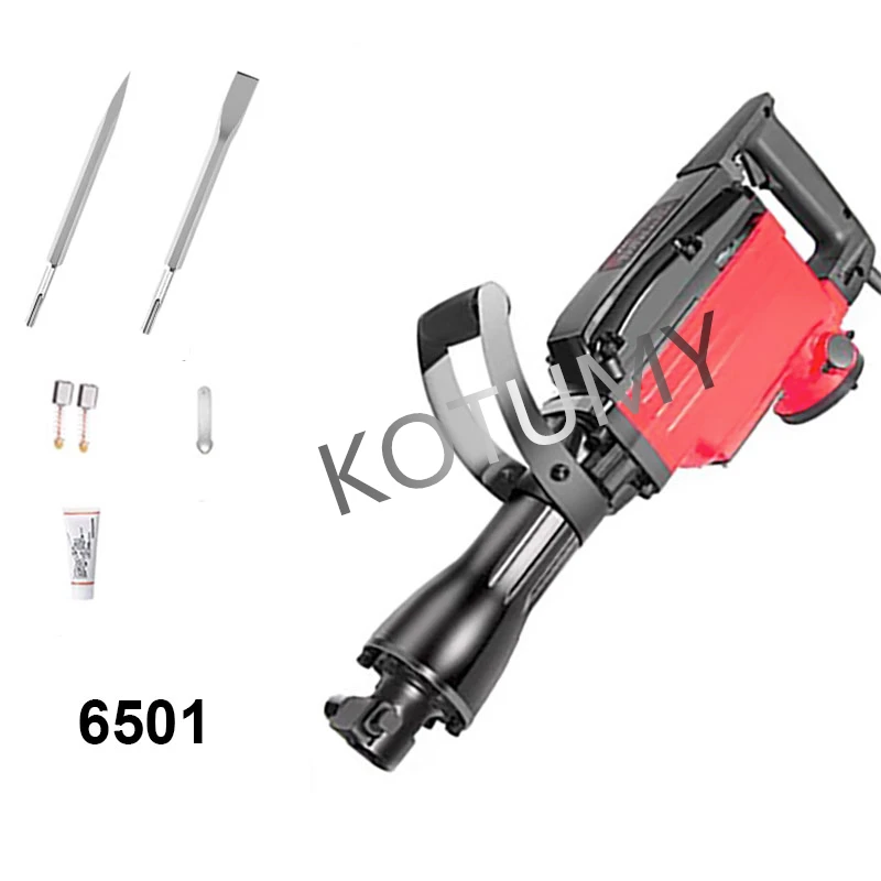 Electric Demolition Hammer 4000/4800/4000/5900W Concrete Breaker Jack Hammer Demolition Drills Trenching Chipping 220V