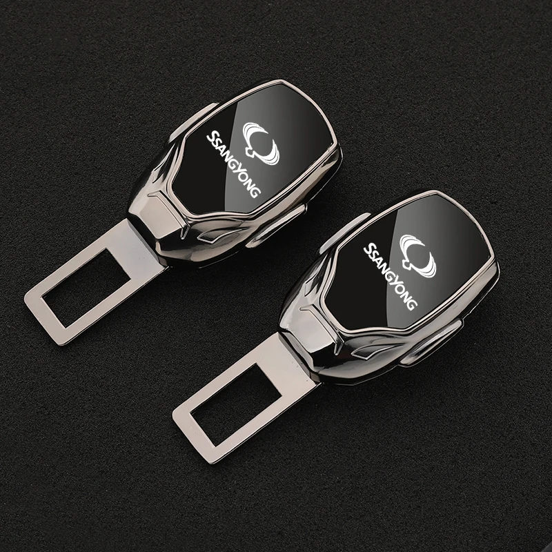 1pcs Car Seat Belt Extension Plug Metal Seat Belt Clip Adjustable Extender For SsangYong Kyron Stavic Rexton Sports Tivoli Musso