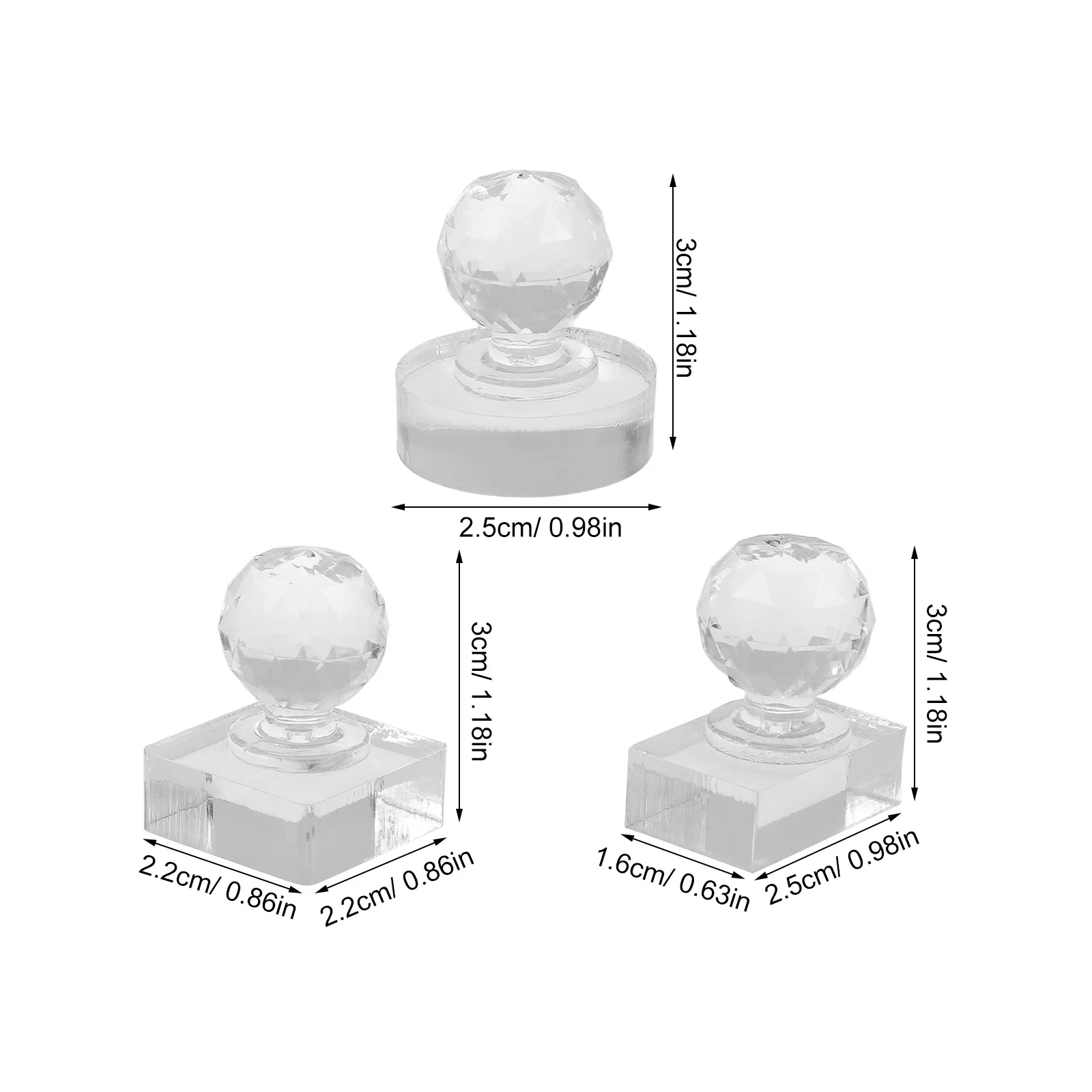 3 قطع أداة ضغط إصلاح المكياج مع أشكال قالب متعددة مستطيلة مربعة مستديرة لظلال العيون وأحمر الخدود ومسحوق محمول