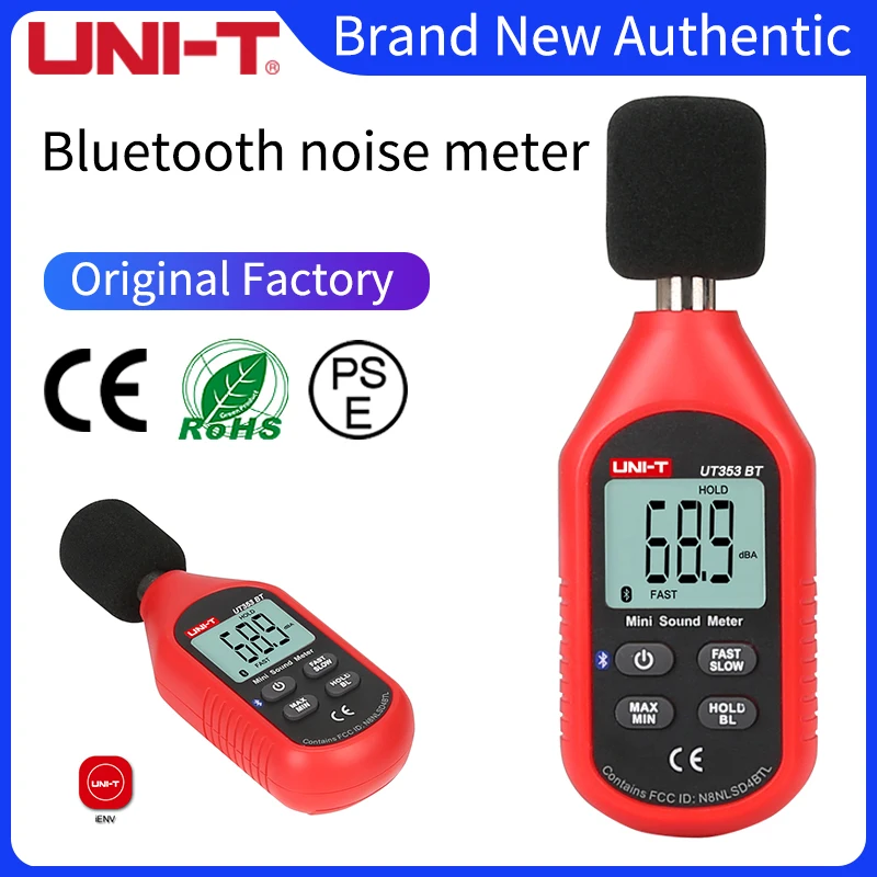 

Измеритель уровня шума UT353BT, UNI-T, цифровой, Bluetooth, 30-130 дБ