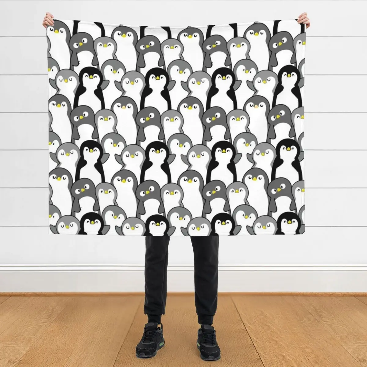 

penguin pattern Throw Blanket Thin Blankets For Baby Luxury Brand Decoratives Blankets