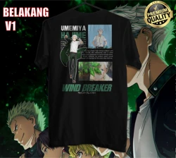 Tshirt Baju  Wind Breaker Anime Windbreaker  Haruka Sakura  Kotoha Tachibana  Hajime Umemiya  Furin Highschool  Hayato Suo