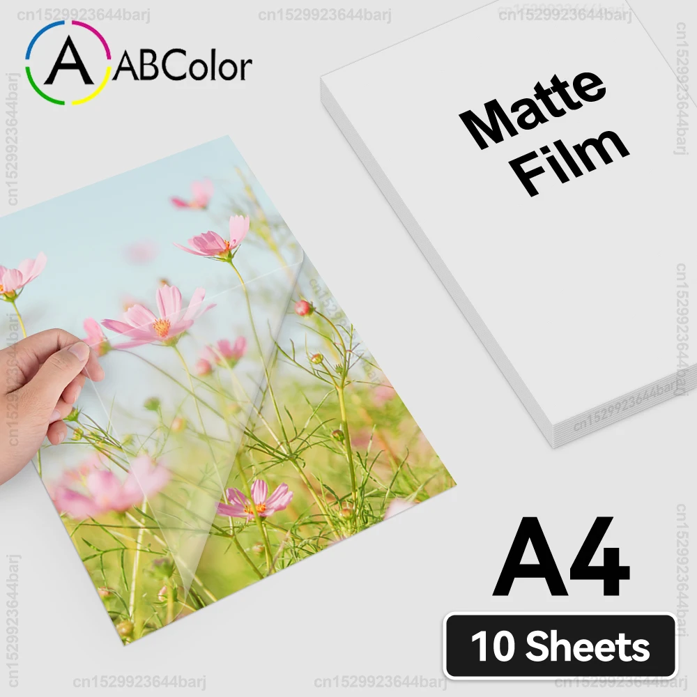 10 arkuszy folia do laminowania na zimno A4 matowy hologram folia papierowa DIY samoprzylepna uszkodzona szklana karta opakowania folia do laminowania zdjęć