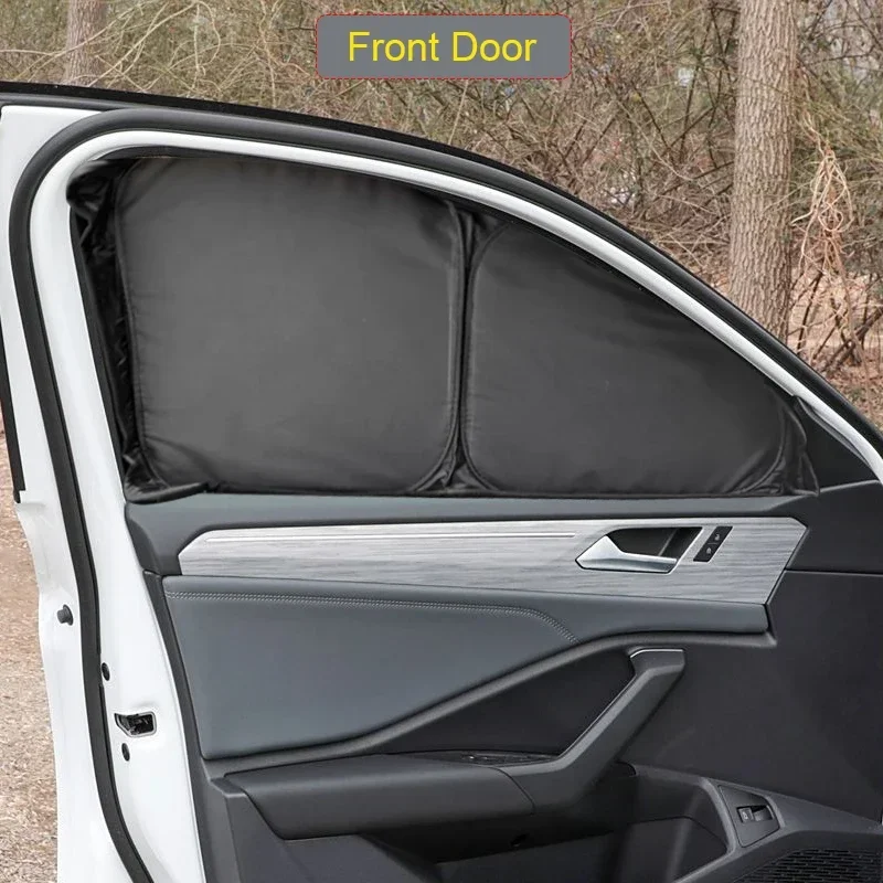 For Volkswagen JETTA 2021-2026 Car Black Window Privacy Sunshade Auto Anti-UV Heat Insulation Protect Cover Interior Accessory