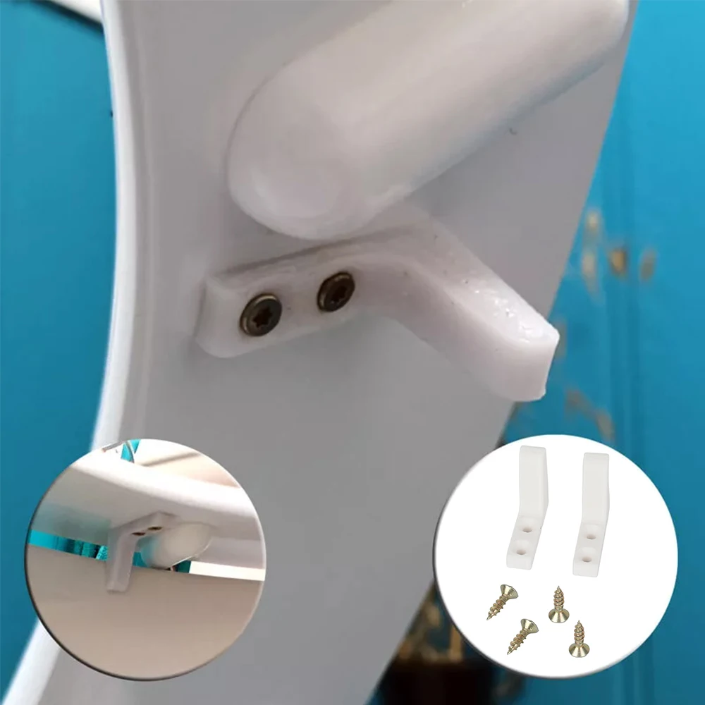 

Caravan Toilet Seat Stabilisers Wobbly Loose Buffers Bumpers Stop Kit Plastic Elderly Disabled Slipping Sliding With Screw White