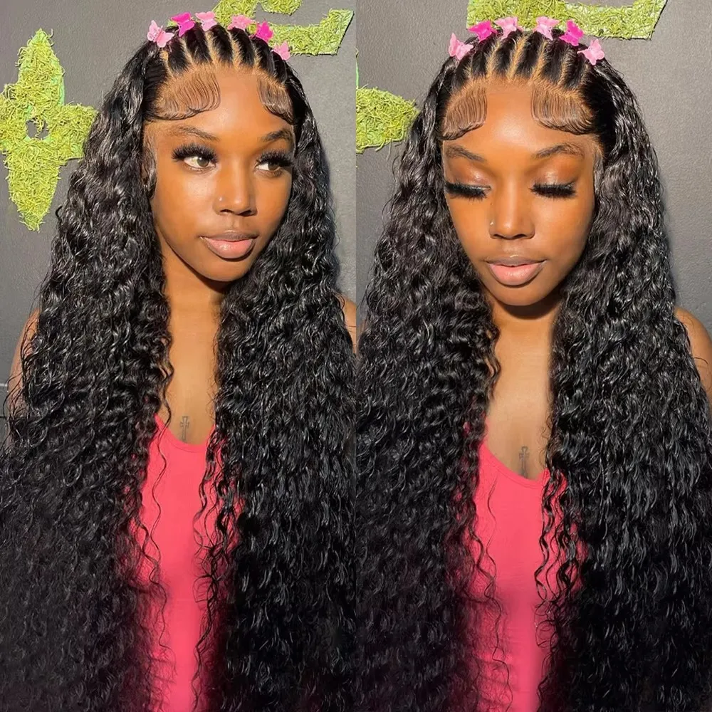 

13x4 13x6 HD Lace Front Wigs Human Hair for Women Pre Plucked Brazilian Deep Wave 4x4 Lace Closure Wig Curly Lace Frontal Wigs