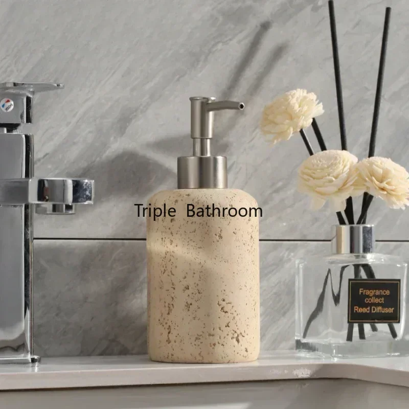 1 Pc Sandstone Bathroom Toiletries Mouthwash Cup Toothbrush Holder Soap Dish Bathroom Tray Bathroom Accessories Home Decoration