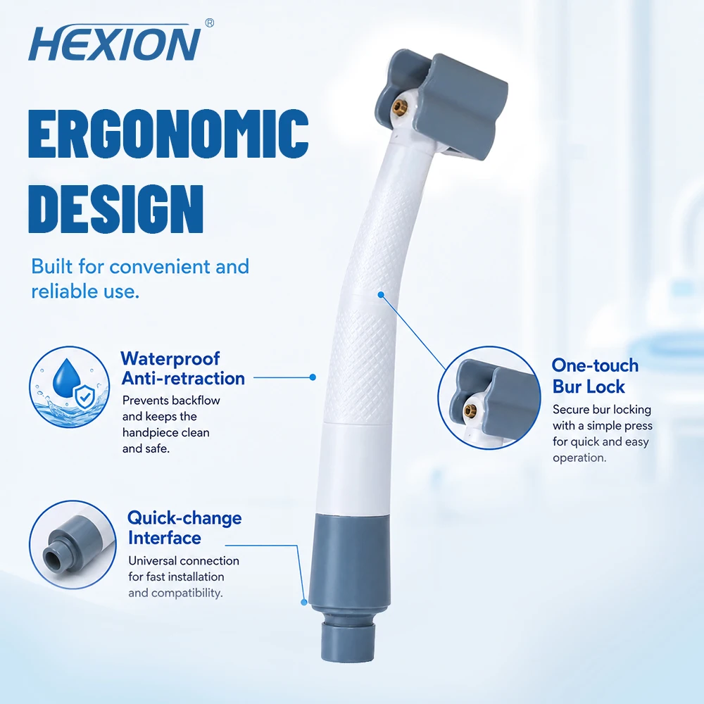 Hochwertiges persönliches Dentalhandstück, Hochgeschwindigkeits-Handstück mit Einzelwasserspray, mit Adapter, Luftturbine, für den persönlichen Gebrauch, Schnellkupplung. – Detail 5