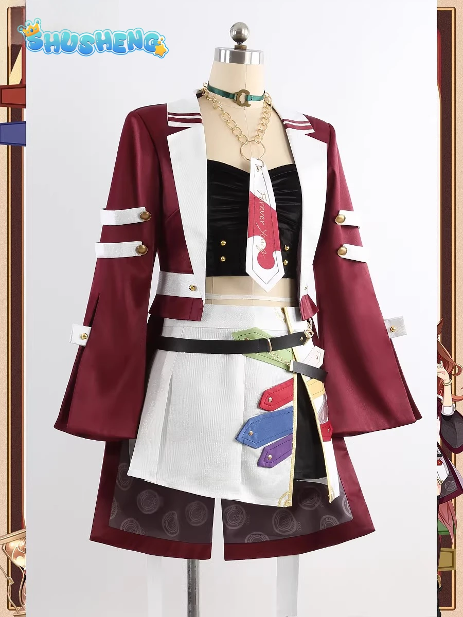 

Костюм для косплея Uma Musume Forever Young, полный комплект, серия Pretty Derby Game, костюмы для Хэллоуина и карнавальных вечеринок QQcos