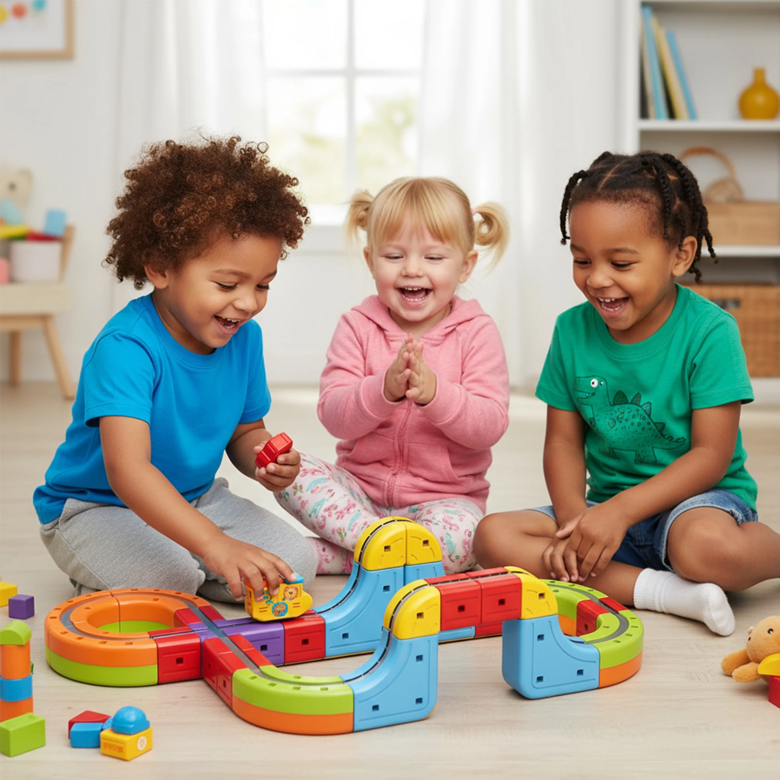 

Набор электрических магнитных дорожек с антигравитационными транспортными средствами, 18/26/68 шт., строительные игрушки на стержне, креативная железная дорога «сделай сам» для детей, подарочная игрушка