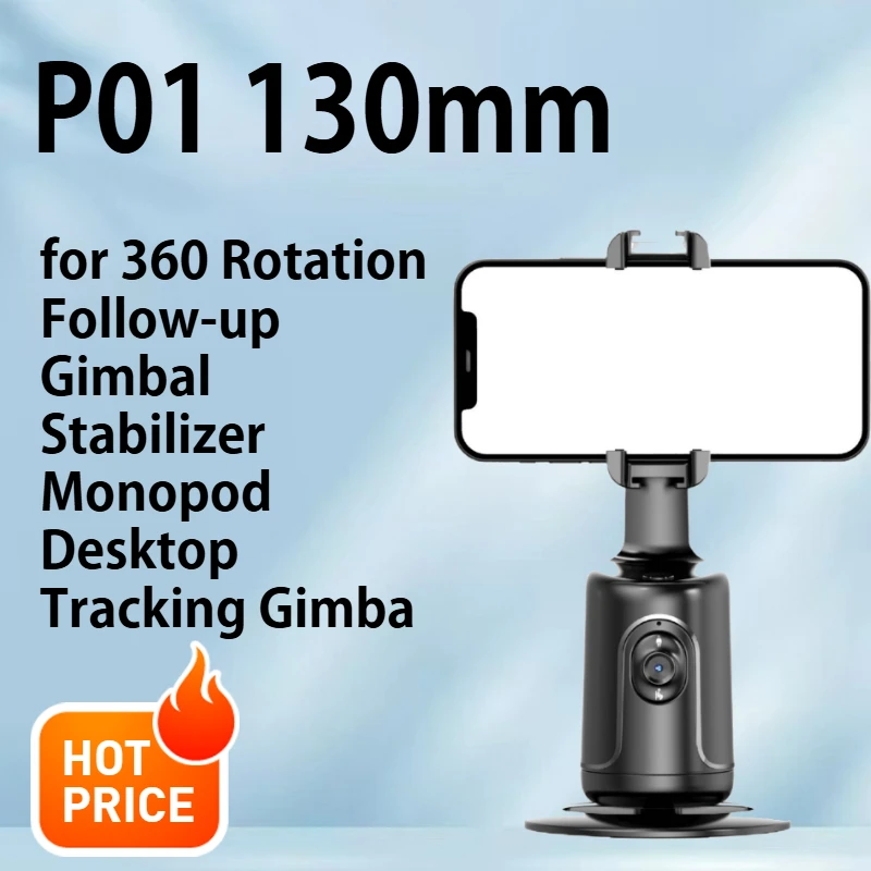 

P01 Fully automatic 360 ° rotation facial recognition, tracking and shooting, intelligent tracking, and supplementary lighting