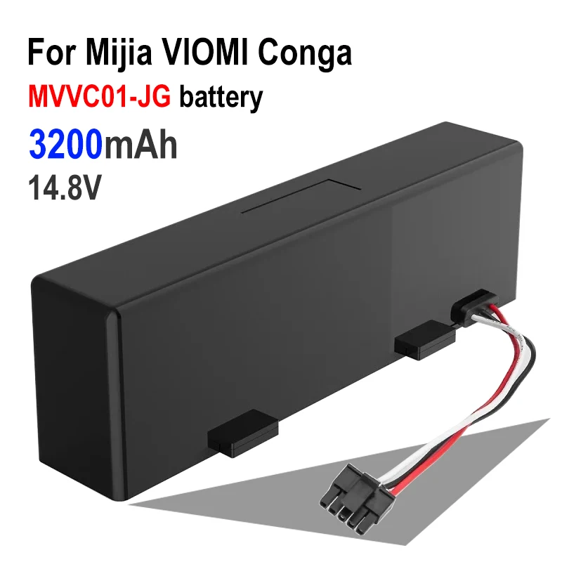 

14.8V 3200mAh rechargeable lithium battery For Mijia VIOMI Conga STYTJ02YM vacuum cleaner accessories