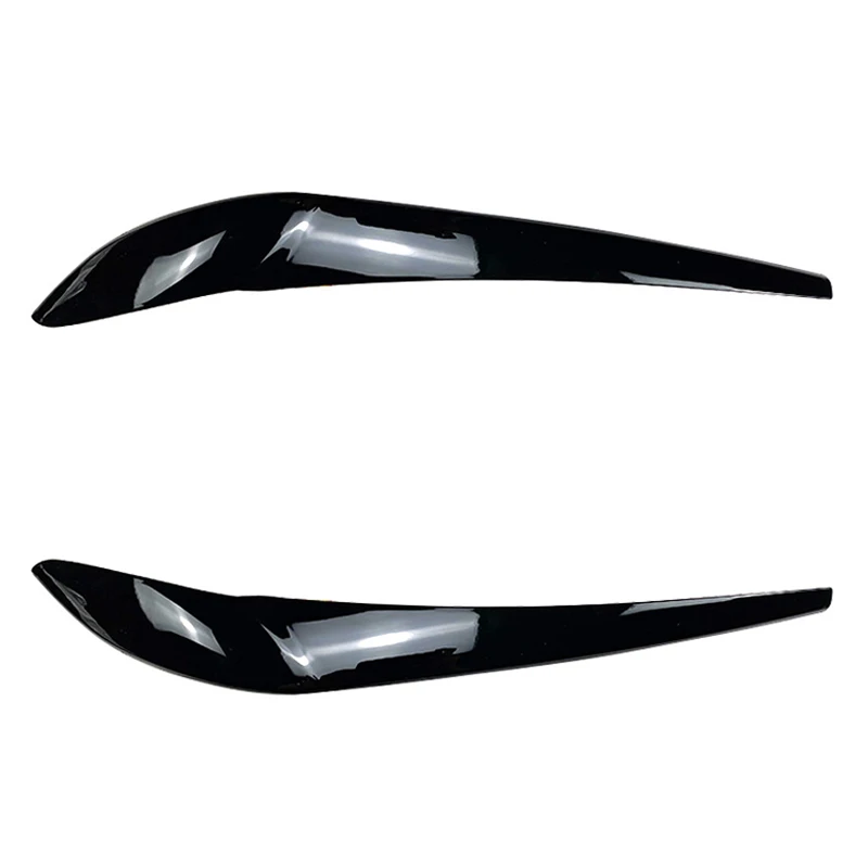 1 Pair Car Front Headlight Eyebrow Eyelid Lamp Light Eyebrows Glossy Black Carbon Sticker For BMW X3 F25 X4 F26 2014-2017 ABS