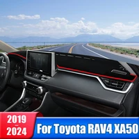 Para Toyota RAV4 2019 2020 2021 2022 2023 2024 RAV 4 XA50 alfombra híbrida para salpicadero de coche parasol instrumento cubierta de escritorio Accesorios