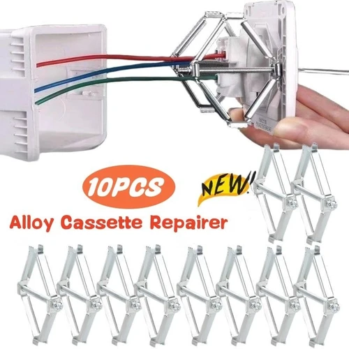 Imagen 2 del producto Reparador de casetes de 86mm, interruptor de caja oscura, cajas de enchufe antiguas, soporte de fijación de repuesto, varilla de soporte restaurador de caja inferior de pared