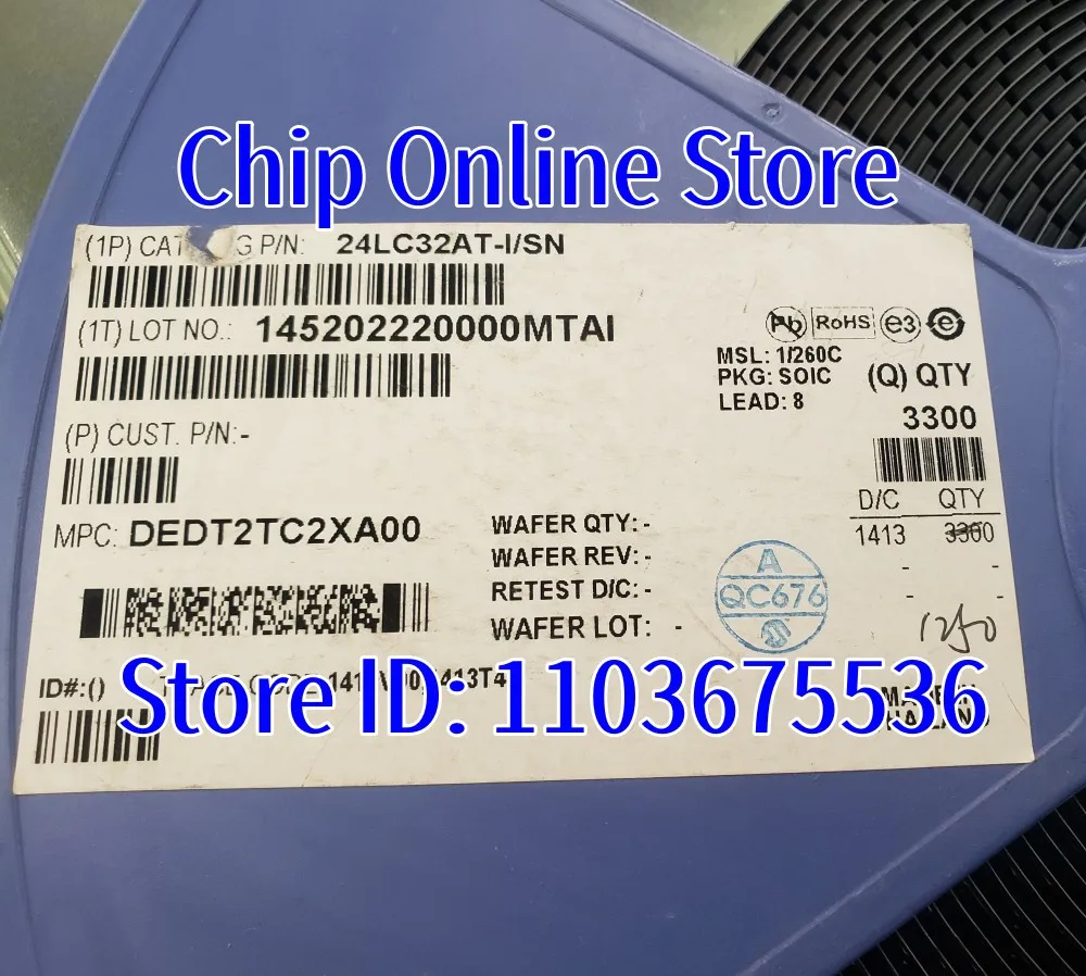 5~100Pcs 24LC32A-I/…