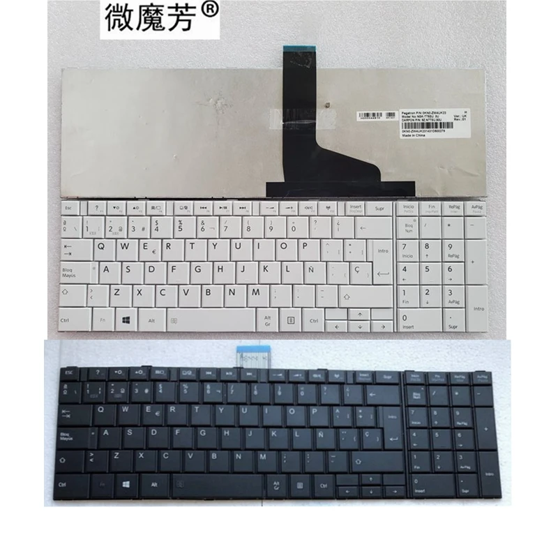 NOWA klawiatura US/RU/FR/AR/UK/SP do TOSHIBA C855 C855D L850 L850D L855 C870 C870D C875D L870 L850-T01R P850 S850 S855D C850