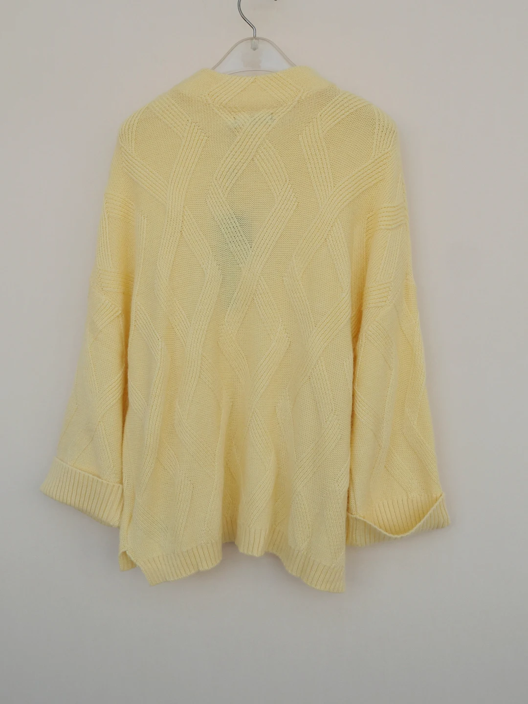 سترة نسائية للخريف والشتاء فضفاضة تناسب مزيج فرو الأرانب سترة ناعمة دافئة تسعة طول Sve مستديرة Ne عادية رقيقة صفراء #5