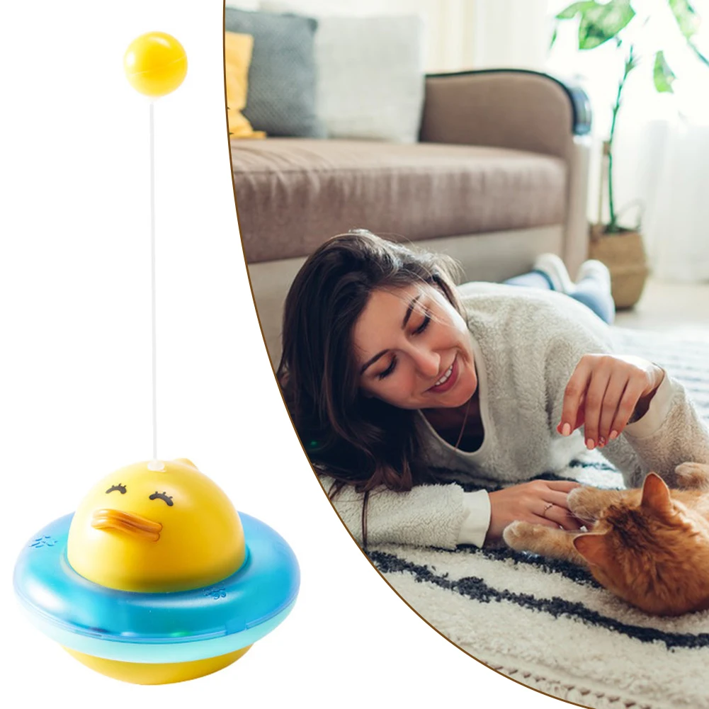 

Small Cat Leaks Food Toy With Cute Cartoon Lightweight Teasing Cat Stick For Indoor Outdoor