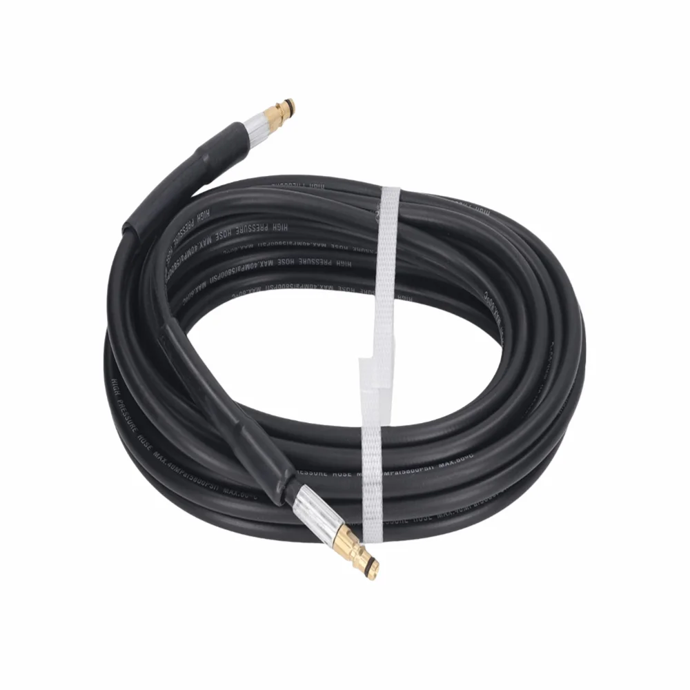 5800 PSI Pressure Washer Hose 15M 49FT Quick Connect High Pressure Hose Rubber Material Power Washer Hose