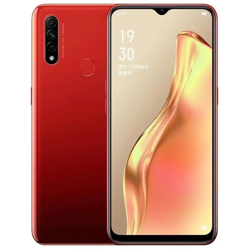 هاتف OPPO A8 المحمول 8GB + 256GB AI Face Unlock 6.5 بوصة شاشة Waterdrop 4230 مللي أمبير في الساعة بطارية كبيرة 12 ميجابكسل كاميرا خلفية ثلاثية الإصدار العالمي