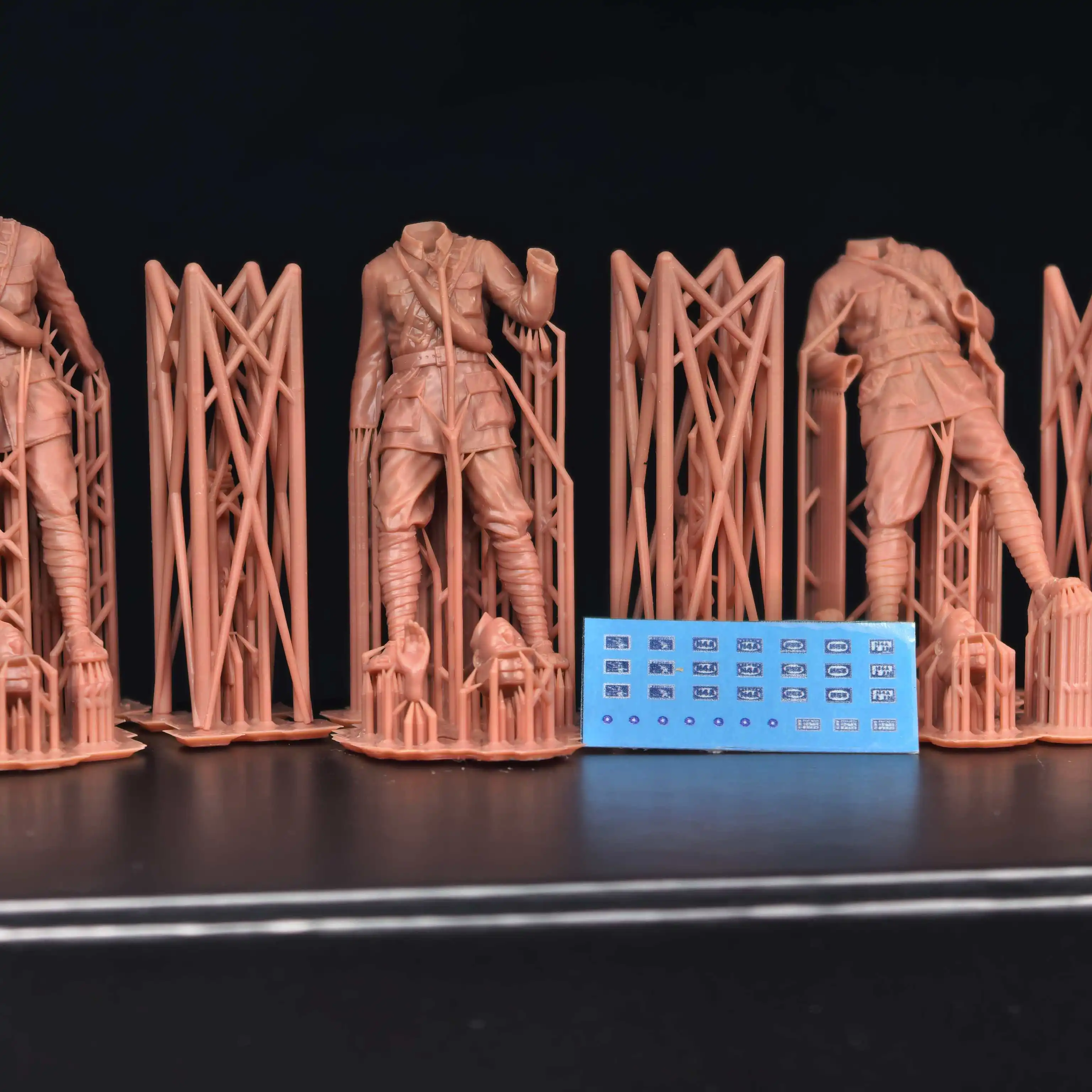 Kits de modèles de soldats en résine 1/35, figurine incolore et auto-assemblée, impression 3D PLA015