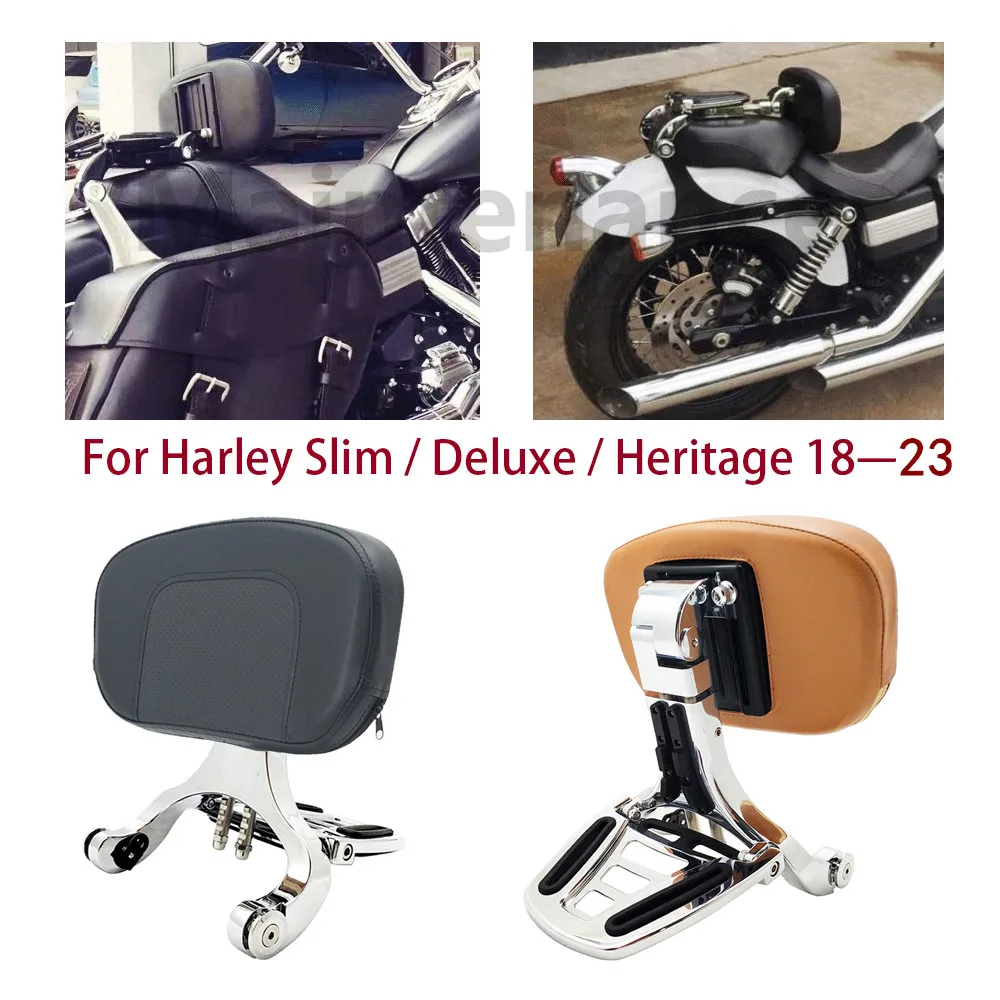 

Motorcycle Multi-Purpose Driver Passenger Backrest For Harley Softail Slim FLSL Deluxe FLDE FLHCS FLHC Heritage 2018-2023