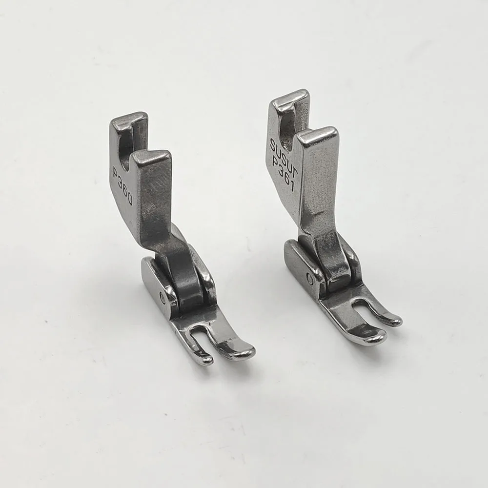 1/2PCS P360 P361 Narrow Zipper Presser Foot Fits For Industrial 1-needle Lockstitch Sewing Machine Steel Sewing Accessories