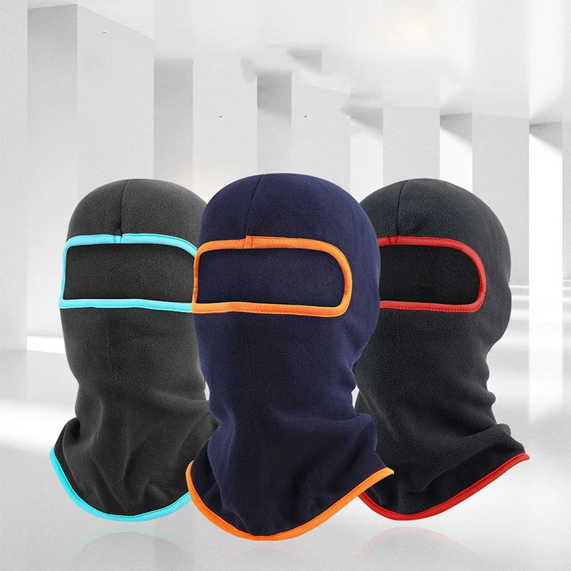 Winter Cycling Men Polar Fleece Warmer Beanies Women Full Face Mask Cover Tactical Military Helmet Liner Sport Ski Balaclava Cap