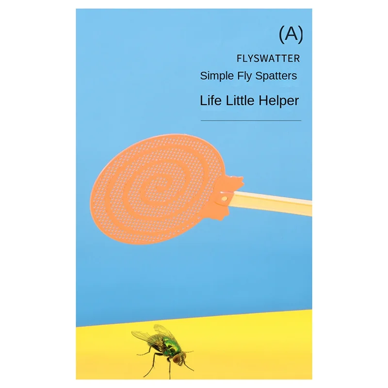 

Candy Color Fly Swatter Thickened Plastic Durables Mosquito Swatter Long Handle Mosquito Swatter Mosquito-B51B