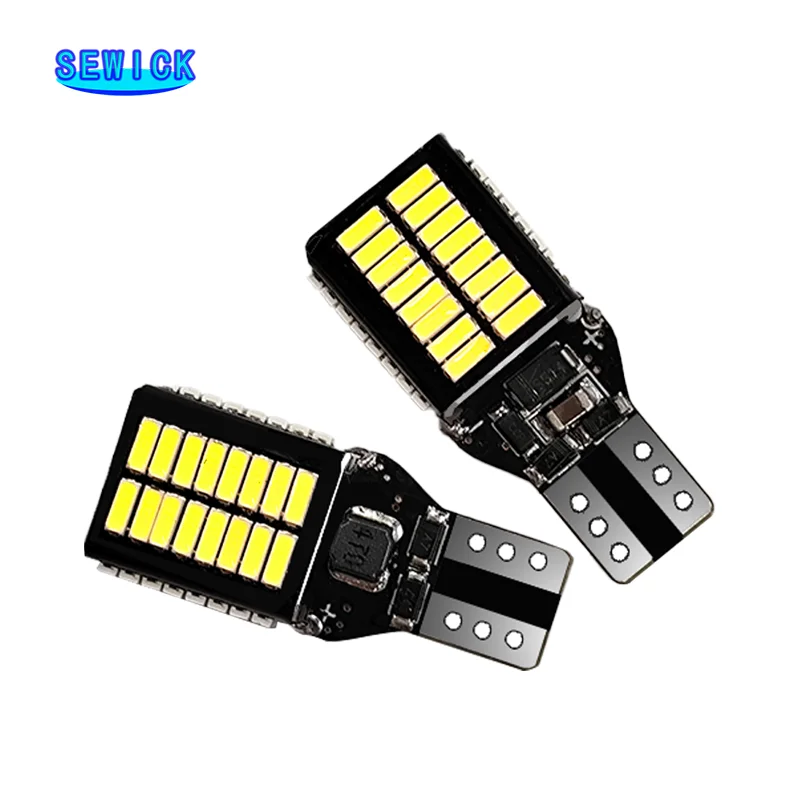 

SEWICK 20x T15 W16W Led Canbus 1800Lm Super Bright 921 912 LED Bulbs 54SMD 4014 Car Backup Reverse Light Auto Tail Signal Lamp