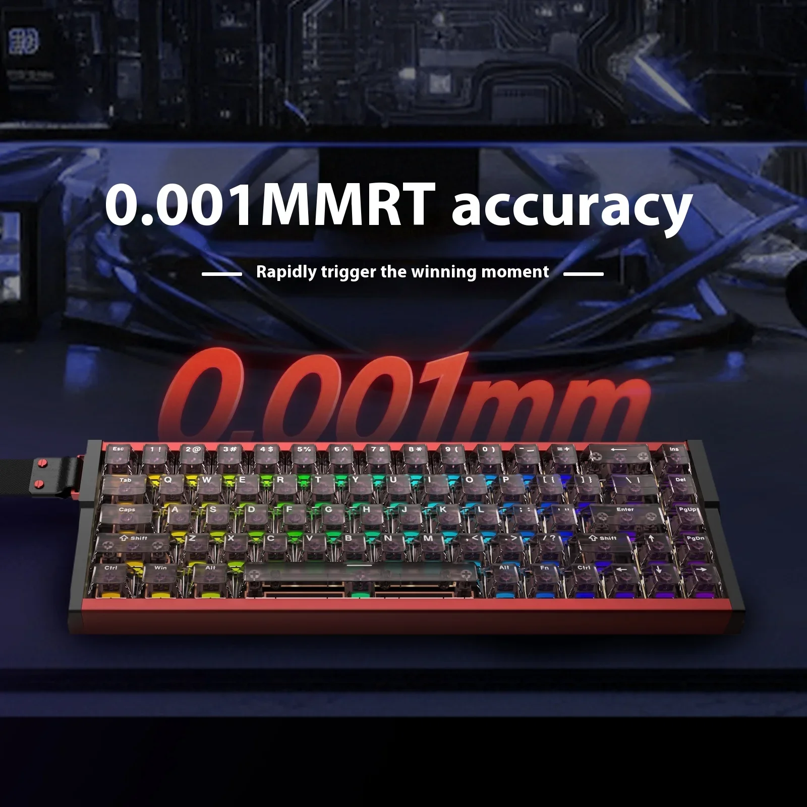 アイロク MG68 ゲーミングキーボード 磁気スイッチ 8000Hz