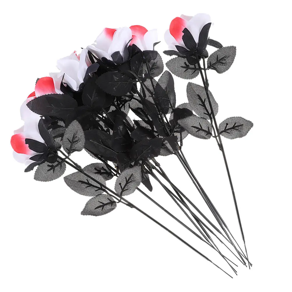 

10pcs Artificial Eyeball Flower Halloween Decor Rose Decoration Tricky Rose Prop Photos Party StoreHaunted HouseFlower