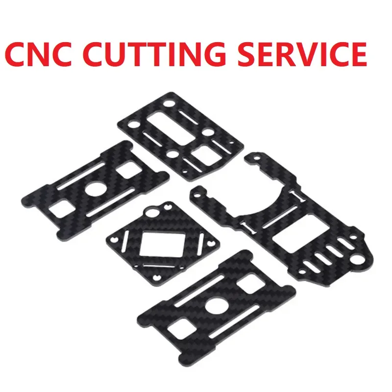 Carbon Fiber Plate & Fiber Sheet CNC Cutting Service Processing with Supplied Drawings