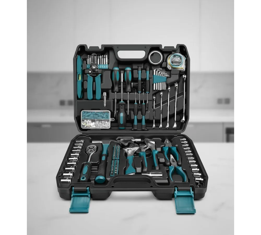 

Полный домашний набор инструментов из 28 предметов — портативный ремонтный набор с торцевым ключом и отвертками для самостоятельных и профессионалов