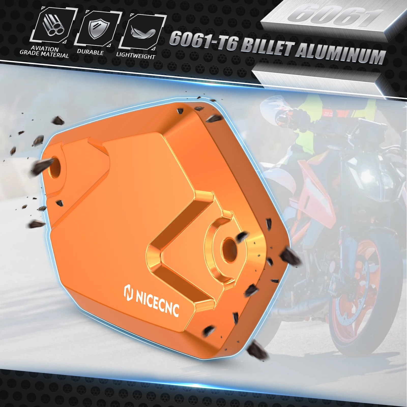

For KTM 250/390 Duke 2024-2025 NICECNC Front Brake Fluid Reservoir Cover 390 Adventure R 390 SMC R 390 Enduro R 2025