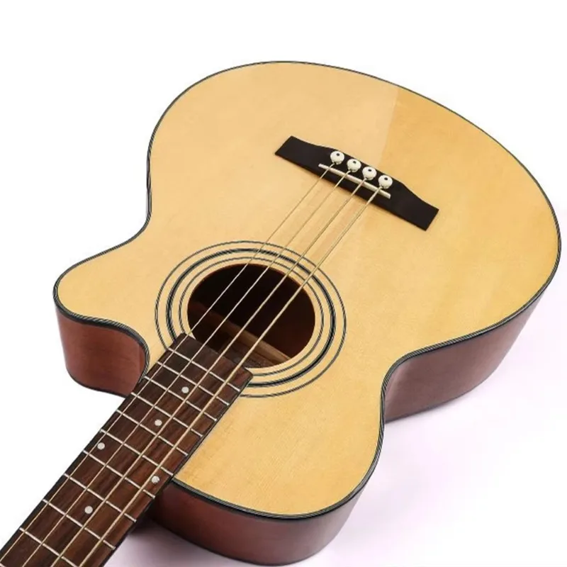 Surpass Music High Quality Four String Acoustic Electric Bass Guitar for Beginners view 5