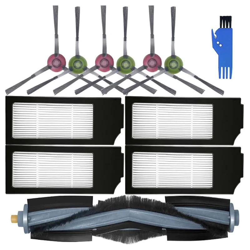 

A63K-Для Ecovacs Deebot X1 TURBO X1 OMNI T10 Plus T10 Omni/TURBO Робот-пылесос Основная боковая щетка Hepa-фильтры