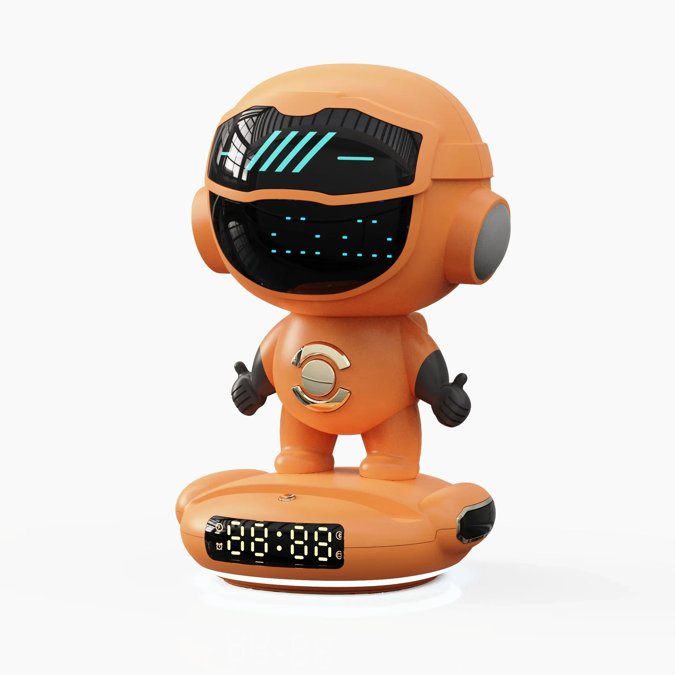 Multifunctional Spark  Mini Wireless Radio Alarm Clock Speaker RGB LED Lighting USB Charging Outdoor Parties