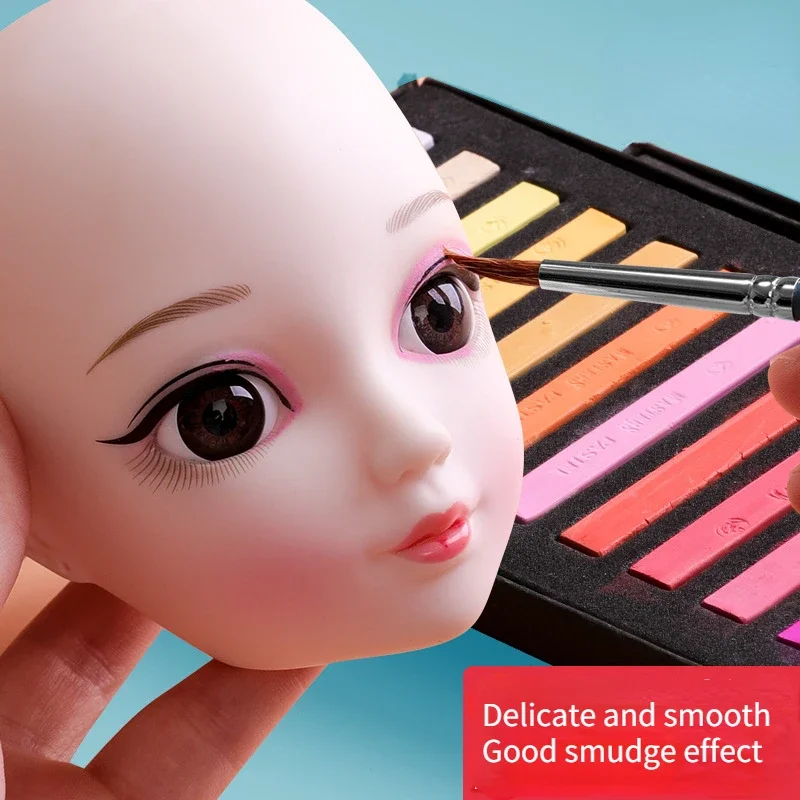 Polymer Clay Doll Makeup Chalk 12/24/36/48 Color Artist Chalk Stick Set Professional Blush Coloring Pen