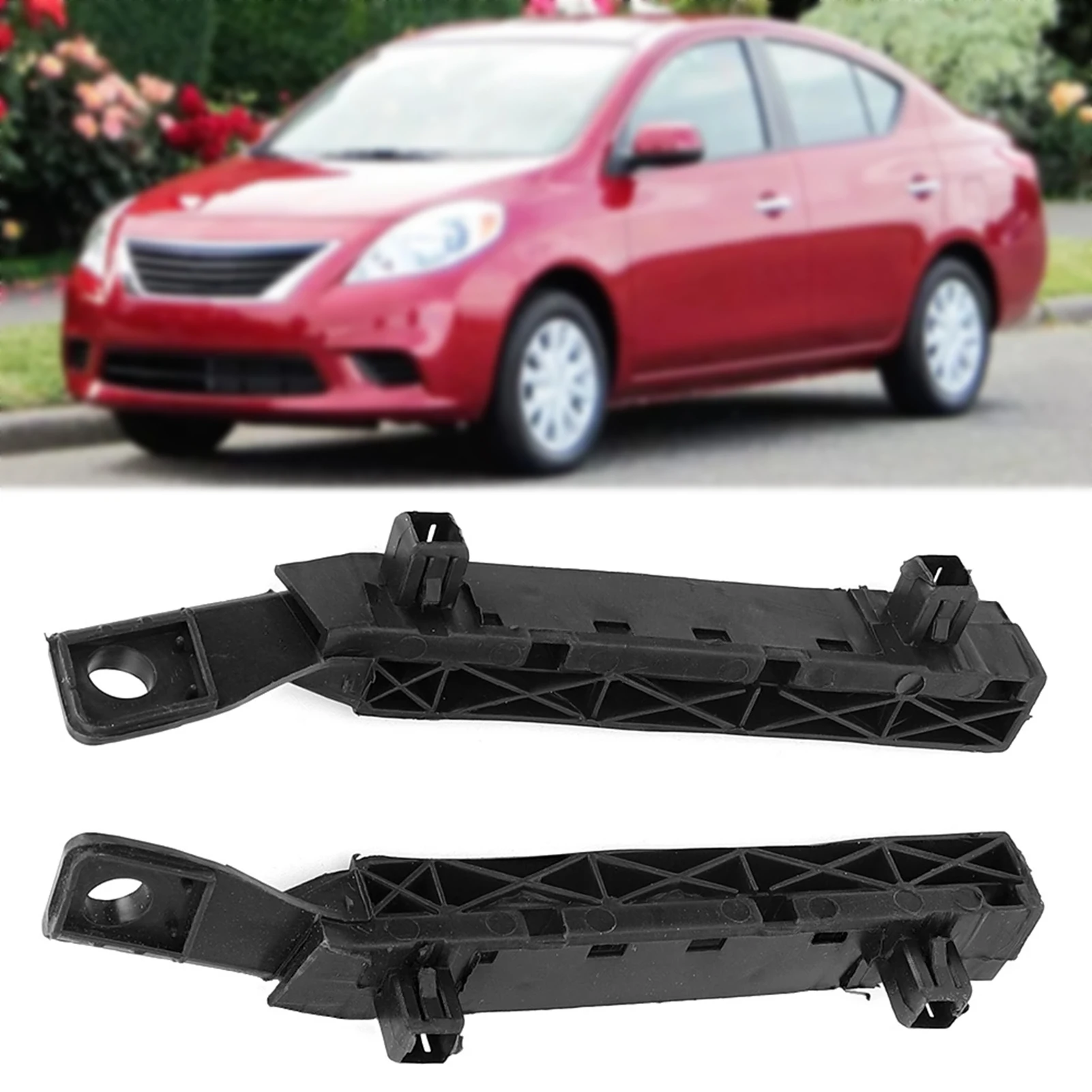 

Front Bumper Bracket Left Right Side Easy Installation Front Bumper Retainers Support For Left/Right Side