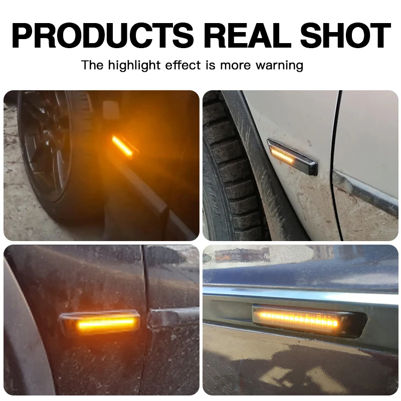 2PCS Canbus For BMW 3 Series E36 96-98 M3 Facelift model 97-99 X5 E53 99-06 LED Side Marker Turn Signal Lights Car Accessories - view 6